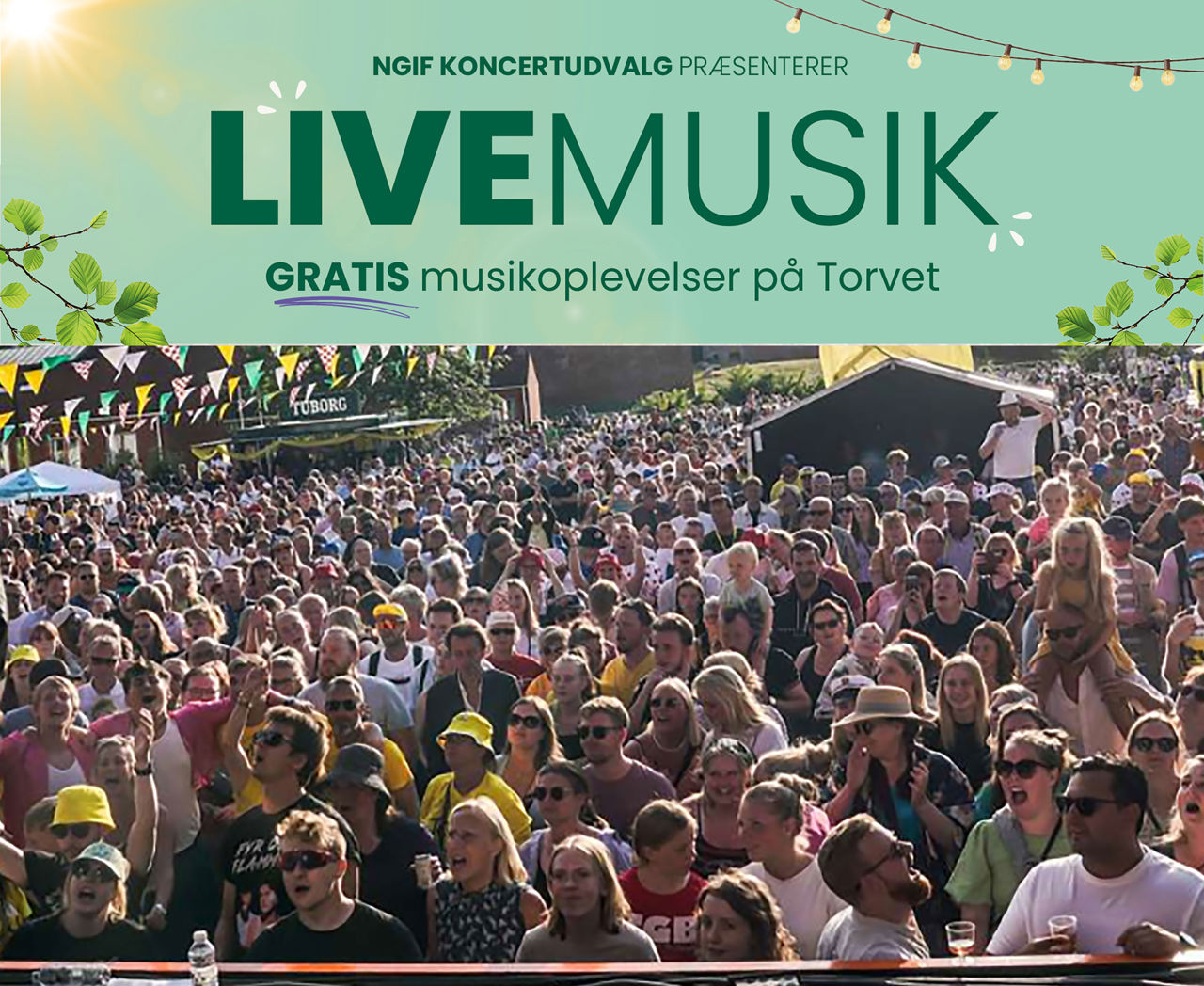 Mennesker til koncert på Torvet
